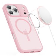 Твърд кейс с MagSafe пръстен за iPhone 17 Pro от Tech-Protect MagMat - Matte Pink
