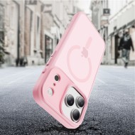 Твърд кейс с MagSafe пръстен за iPhone 17 Pro Max от Tech-Protect MagMat - Matte Pink