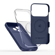 Твърд силиконов кейс с MagSafe за iPhone 17 Pro Max от Tech-Protect Silicone - Deep Blue