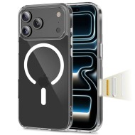 Хибриден кейс с MagSafe за iPhone 17 Pro от Tech-Protect Flexair Hybrid CC - Прозрачен