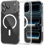 Хибриден кейс с MagSafe за iPhone 17 Pro Max от Tech-Protect Flexair Hybrid CC - Прозрачен