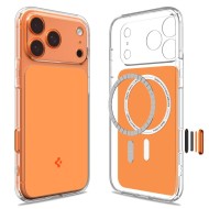 Удароустойчив, твърд кейс с MagSafe за iPhone 17 Pro Max от Spigen Ultra Hybrid T - Glossy Orange