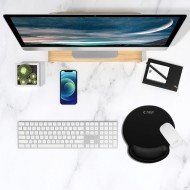 TECH-PROTECT A200 MOUSE PAD WITH GEL WRIST REST 25 x 22.5CM BLACK