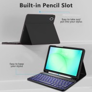 Калъф с блутут клавиатура за Samsung Galaxy Tab A9+ / A11+ Plus 11.0 от Tech-Protect SC Pen - Black