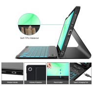 Калъф с блутут клавиатура за Samsung Galaxy Tab A9+ / A11+ Plus 11.0 от Tech-Protect SC Pen - Black