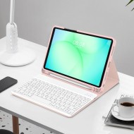Калъф с блутут клавиатура за Samsung Galaxy Tab A9+ / A11+ Plus 11.0 от Tech-Protect SC Pen - Pink