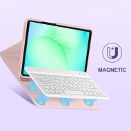Калъф с блутут клавиатура за Samsung Galaxy Tab A9+ / A11+ Plus 11.0 от Tech-Protect SC Pen - Pink