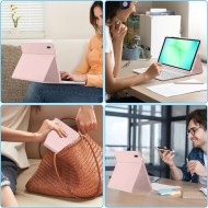Калъф с блутут клавиатура за Samsung Galaxy Tab A9+ / A11+ Plus 11.0 от Tech-Protect SC Pen - Pink