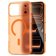 Тънък кейс с MagSafe за iPhone 17 Pro от Tech-Protect MagSlim - Matte Cosmic Orange