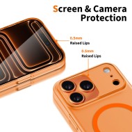 Тънък кейс с MagSafe за iPhone 17 Pro от Tech-Protect MagSlim - Matte Cosmic Orange