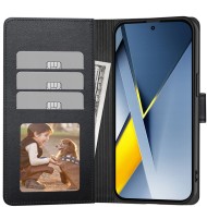 Кожен тефтер за Xiaomi Poco F8 Ultra от Tech-Protect Wallet - Black