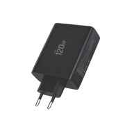 TECH-PROTECT NC120W-GAN 4-PORT NETWORK CHARGER PD 120W / QC3.0 BLACK