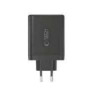 TECH-PROTECT NC140W-GAN 4-PORT NETWORK CHARGER PD 140W / QC3.0 BLACK