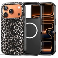 Твърд калъф с MagSafe пръстен за iPhone 17 Pro Max от Tech-Protect Lamano - Leopard