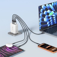 TECH-PROTECT NC200W-GAN 4-PORT NETWORK CHARGER PD 200W / QC3.0 WHITE