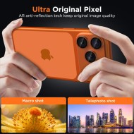 Алуминиев протектор за камера на iPhone 17 Pro Max от Tech-Protect Camfull Fit+ - Matte Clear