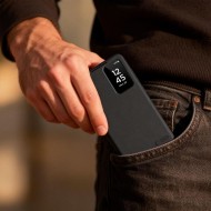 Кожен, активен тефтер за Samsung Galaxy S26+ Plus от Tech Protect Smart Wallet - Matte Black
