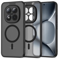 Твърд кейс с MagSafe пръстен за Xiaomi Poco M8 Pro / Redmi Note 15 Pro+ Plus 5G от Tech-Protect MagMat - Matte Black