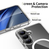 Хибриден кейс с MagSafe за Samsung Galaxy S26 от Tech-Protect Flexair Hybrid - Clear