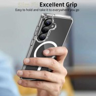Хибриден кейс с MagSafe за Samsung Galaxy S26 от Tech-Protect Flexair Hybrid - Clear