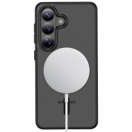 Твърд кейс с MagSafe пръстен за Samsung Galaxy S26 от Tech-Protect MagMat - Matte Black