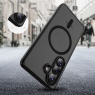 Твърд кейс с MagSafe пръстен за Samsung Galaxy S26 от Tech-Protect MagMat - Matte Black