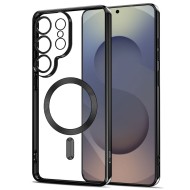 Твърд кейс с MagSafe и протектор за камерата на Samsung Galaxy S26 Ultra от Tech-Protect MagFlex - Black