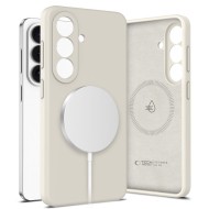 Твърд силиконов кейс с MagSafe за Samsung Galaxy S26+ Plus от Tech-Protect Silicone - Cosmic Latte