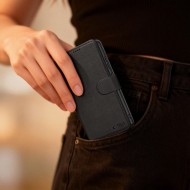 Кожен тефтер за Samsung Galaxy S26 от Tech-Protect Wallet - Black