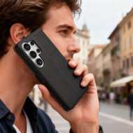 Кожен тефтер за Samsung Galaxy S26 Ultra от Tech-Protect Wallet - Black