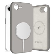 Твърд силиконов кейс с MagSafe за iPhone 16e / 17e от Tech-Protect Silicone - Stone Grey