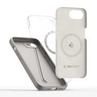 Твърд силиконов кейс с MagSafe за iPhone 16e / 17e от Tech-Protect Silicone - Stone Grey