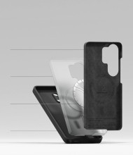 Силиконов кейс с MagSafe за Samsung Galaxy S26 Ultra от Ringke Silicone Magnetic - Black