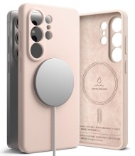 Силиконов кейс с MagSafe за Samsung Galaxy S26 Ultra от Ringke Silicone Magnetic - Pink Sand