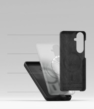 Силиконов кейс с MagSafe за Samsung Galaxy S26+ Plus от Ringke Silicone Magnetic - Black