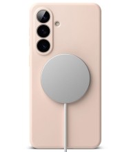 Силиконов кейс с MagSafe за Samsung Galaxy S26+ Plus от Ringke Silicone Magnetic - Pink Sand