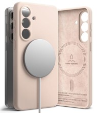 Силиконов кейс с MagSafe за Samsung Galaxy S26 от Ringke Silicone Magnetic - Pink Sand