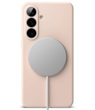 Силиконов кейс с MagSafe за Samsung Galaxy S26 от Ringke Silicone Magnetic - Pink Sand