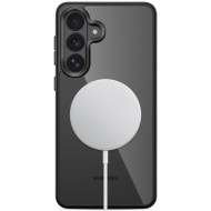 Твърд кейс с MagSafe пръстен за  Samsung Galaxy S26 от Tech-Protect MagMat - Black / Clear