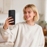Кейс с MagSafe и защита на камерата за Samsung Galaxy S26 от Tech-Protect MagCam - Matte Black