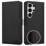 Кожен тефтер за Samsung Galaxy S26 Ultra ot Tech-Protrct Wallet RS -Black/Red