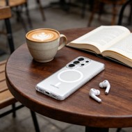 Тънък кейс с MagSafe за Samsung Galaxy S26 Ultra от Tech-Protect MagSlim - Matte White