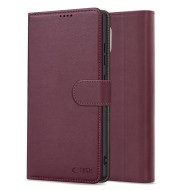 Кожен тефтер за Samsung Galaxy A57 5G  от Tech-Protect Wallet - Mulberry