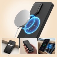 Удароустойчив кейс с MagSafe и капак на камерата за Samsung Galaxy S26 от Tech Protect Kevlar Aura - Черен / Оранжев