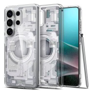 Удароустойчив кейс с MagSafe за Samsung Galaxy S26 Ultra от Spigen Ultra Hybrid - Zero One White