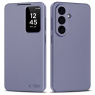 Кожен, активен тефтер за Samsung Galaxy S26+ Plus от Tech Protect Smart Wallet - Purple