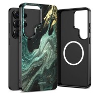 Твърд калъф с MagSafe пръстен за Samsung Galaxy S26 Ultra от Tech-Protect Lamano - Verde Aura