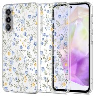 Силиконов кейс за Samsung Galaxy A37 5G от Tech-Protect FlexAir - Spring Flowers