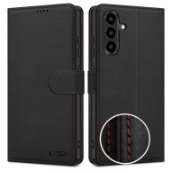 Кожен тефтер за Samsung Galaxy A57 5G ot Tech-Protrct Wallet RS -Black/Red