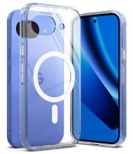 Удароустойчив твърд кейс с MagSafe за Google Pixel 10A от Ringke Fusion Magnetic - Clear